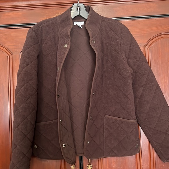 Cute  Charter Club Button Down Quilted Jacket Size Medium - Picture 5 of 15